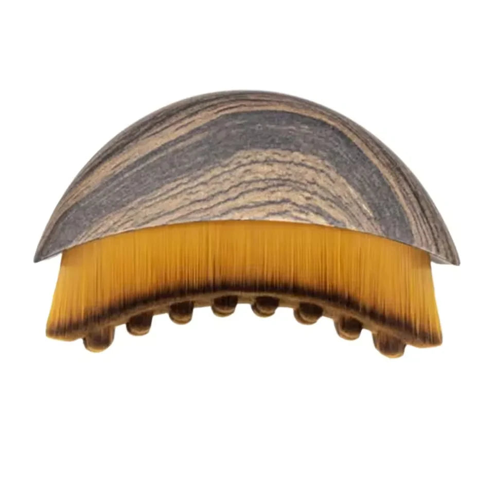 Ergonomic Wooden Facial Contour Brush
