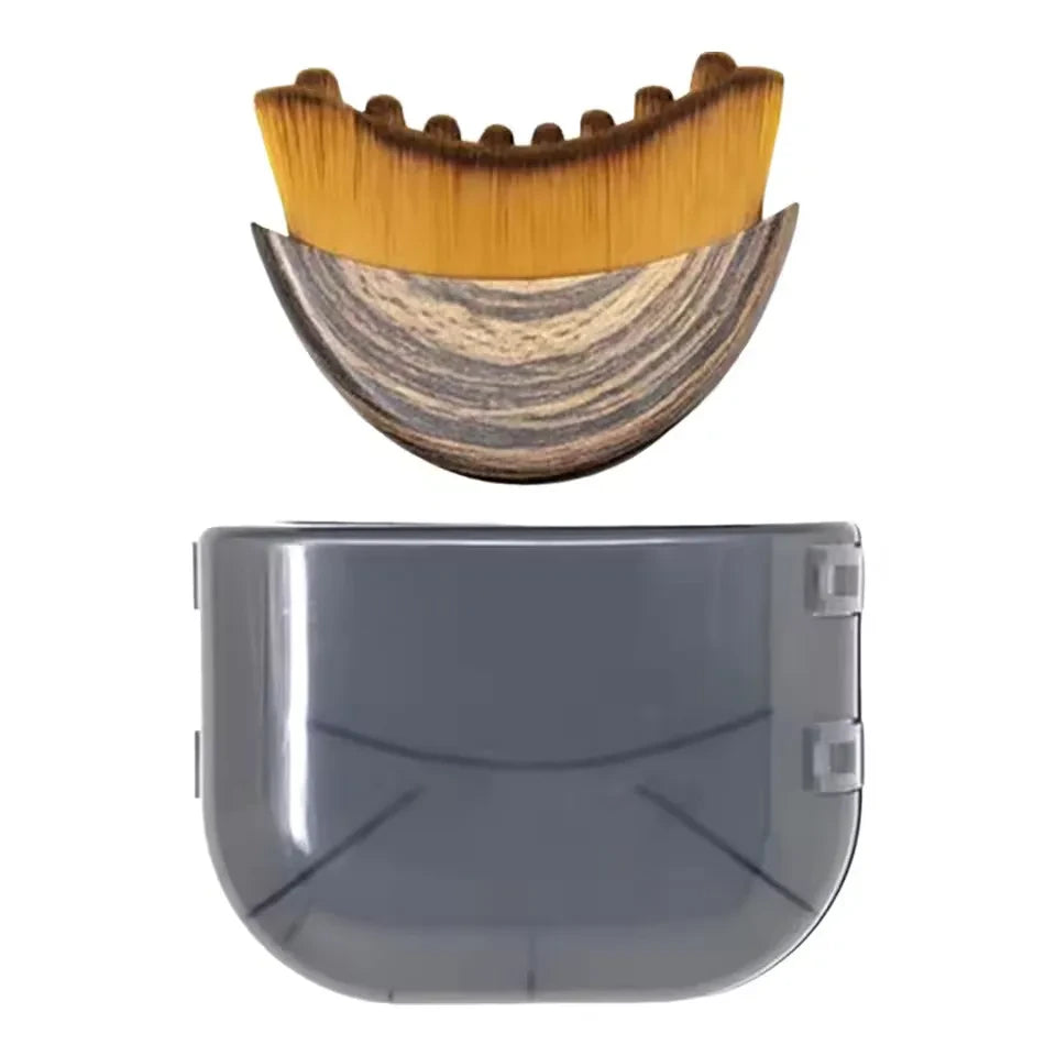 Ergonomic Wooden Facial Contour Brush