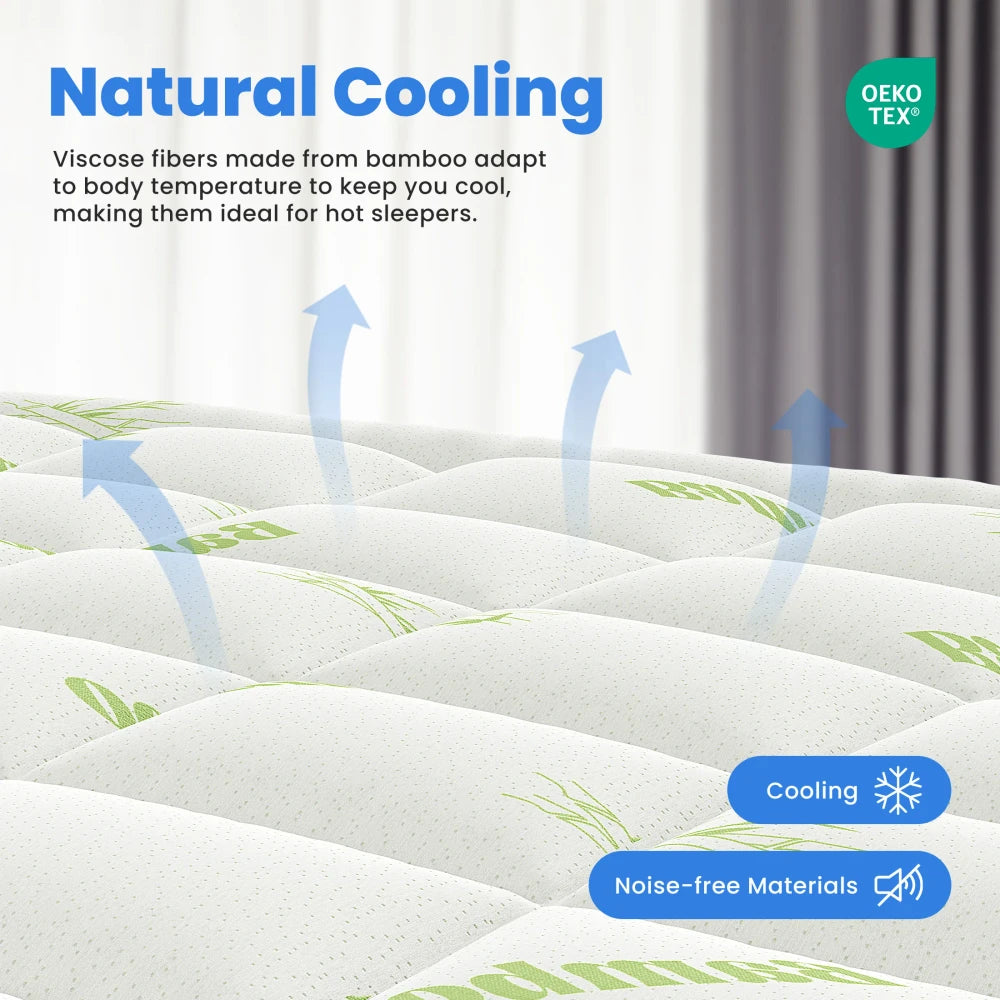 Bamboo Viscose Cooling Mattress Topper